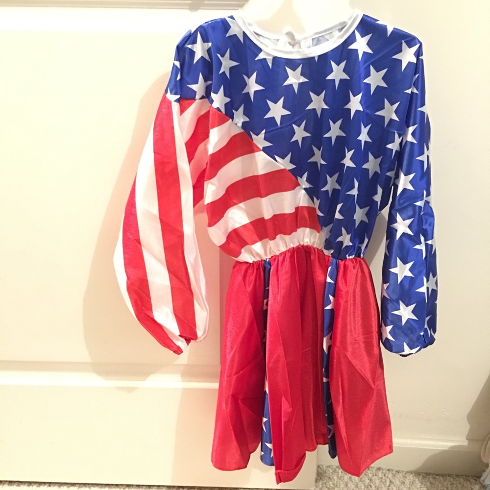 New Team U.S.A Halloween Costume Kids Girls  L